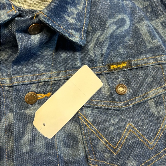 NWT WRANGLER X DEADFELLAZ DENIM JACKET:BLUE DENIM - Picture 7 of 8
